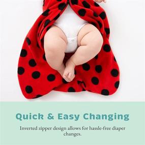 img 2 attached to Cozy and Safe: Baby Fleece Sleep Sack 👶 - Infant Wearable Blanket with Swaddle Sleepbag & Hat