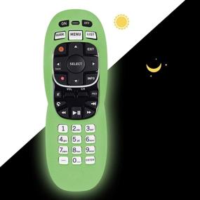 img 2 attached to Protective Silicone Remote Cover For DirecTV RC70 RC70H RC71 RC71H RC72 RC73 And RC73B Remote Control Washable Anti-Lost Remote Case With Remote Loop (Glow In Dark Green)