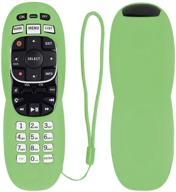 protective silicone remote cover for directv rc70 rc70h rc71 rc71h rc72 rc73 and rc73b remote control washable anti-lost remote case with remote loop (glow in dark green) logo