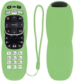 img 4 attached to Protective Silicone Remote Cover For DirecTV RC70 RC70H RC71 RC71H RC72 RC73 And RC73B Remote Control Washable Anti-Lost Remote Case With Remote Loop (Glow In Dark Green)