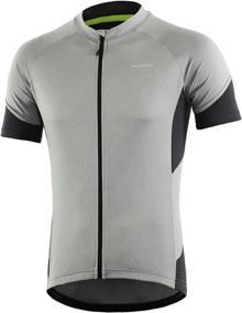 img 1 attached to BERGRISAR Men's Basic Cycling Jerseys: Short Sleeve Bicycle Shirt with Zipper Pockets - Ultimate Comfort and Utility for Cyclists