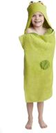 green frog jumping beans hooded bath towel logo