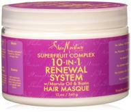 sheamoisture superfruit complex hair masque - 12 oz. 10-in-1 renewal system logo