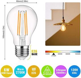 img 1 attached to 💡 Ascher Classic Non Dimmable LED Bulb with Equivalent Protection
