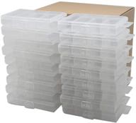 📦 bangqiao 18 пакетов прозрачных пластиковых контейнеров с фиксированными ячейками - идеально подходит для гвоздей, винтов, крепежных элементов, крючков, стеновых анкеров и клиньев. логотип