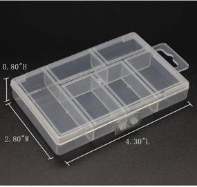 img 3 attached to 📦 BangQiao 18 Пакетов прозрачных пластиковых контейнеров с фиксированными ячейками - идеально подходит для гвоздей, винтов, крепежных элементов, крючков, стеновых анкеров и клиньев.