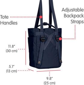 img 2 attached to 🎒 Fjallraven Kanken Totepack Mini Backpack: Stylish Navy Bag with Tablet Sleeve for Everyday Use and Travel