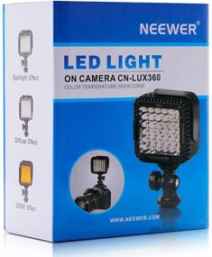 img 3 attached to Neewer Ultra Bright Mini LED Video Light - 36 Dimmable High Power LED Panel Video Light 🎥 for DJI Ronin-S, OSMO Mobile 2, Zhiyun WEEBILL, Smooth 4 Gimbal, Canon Nikon Sony DSLR Cameras, and more