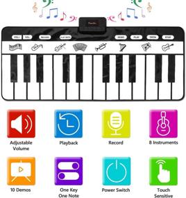 img 3 attached to 🎹 Step and Play: Giant Piano Mat Musical Keyboard for Endless Musical Fun!