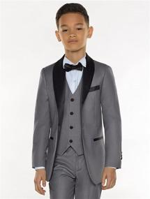 img 3 attached to Paisley of London Porter Slim Fit Tuxedo Set 👔 for Boys in X-Large Size - Perfect for Formal Occasions