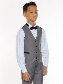 img 1 attached to Paisley of London Porter Slim Fit Tuxedo Set 👔 for Boys in X-Large Size - Perfect for Formal Occasions