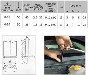 img 2 attached to 🔧 Enhanced Adjustable Wiper Arm Puller - OTUAYAUTO Battery Terminal Removal Kit, Robust Windshield Wiper Remover Tool