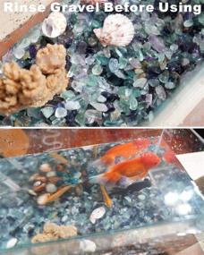 img 3 attached to 🐠 Versatile 410g Natural Undrilled Fluorite Polished Gravel Stones: Ideal for Fish Aquariums, Air Plants, DIY Jewelry, and More