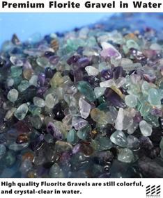 img 1 attached to 🐠 Versatile 410g Natural Undrilled Fluorite Polished Gravel Stones: Ideal for Fish Aquariums, Air Plants, DIY Jewelry, and More
