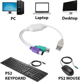 img 1 attached to PS2 USB Connector Converter Adapter