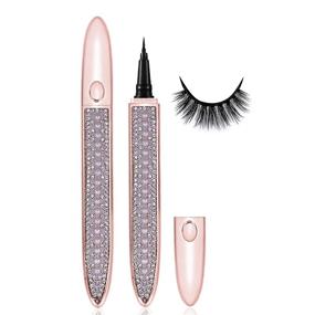 img 4 attached to 💧 AHNIK Eyeliner Lash Glue: Latex-Free, Strong Hold, Waterproof, Sensitive Eyes-Friendly Eyelash Glue Pen for False Lashes (1P, Black)