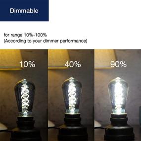 img 1 attached to FLSNT Daylight Dimmable Filament Equivalent
