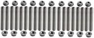 🔧 dewhel 20-piece stainless exhaust manifold stud kit for ford 6.8 liter v10 super duty manifolds logo