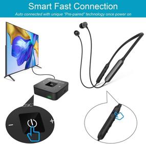 img 1 attached to 🎧 Golvery Wireless Headphones for TV - Bluetooth Transmitter Adapter (Digital Optical AUX RCA), Bluetooth 5.0 Rechargeable Earbuds Headset for Seniors - Plug n Play, No Audio Delay