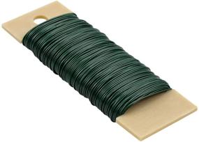 img 2 attached to Foraineam 6-Pack 228 Yards 22 Gauge Green Floral Wire - Flexible Paddle Wire Ideal for Crafts, Wreaths, Garland, and Floral Arrangements