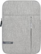 📱 lacdo tablet sleeve case for 10.2-inch ipad 2021-2019, 11-inch new ipad pro, 10.9-inch new ipad air 4, 10.5-inch ipad pro - gray logo