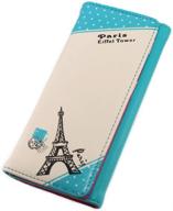 effiel cartoon leather wallet holder logo