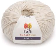 🧶 sugar bush yarn bold worsted weight knitting yarn in dover's sand logo
