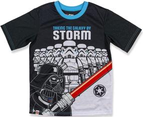 img 3 attached to 🌟 Boys Lego Star Wars Pajamas Set - 3-Piece Short Sleeve PJs with Shorts - Comfortable & Stylish Sleepwear