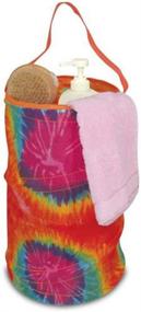 img 1 attached to 🚿 Dorm Shower Tote Basket - Vibrant Tie-Dye Design for Easy Organization and Style