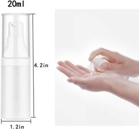 img 2 attached to Revolutionize Your Beauty Routine with Airless Bottle Cosmetic Dispenser Bottles