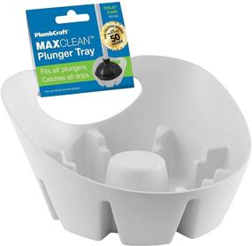img 1 attached to 🚽 Plumbcraft Maxclean Universal Plunger Holder Drip Tray - White, 7507300