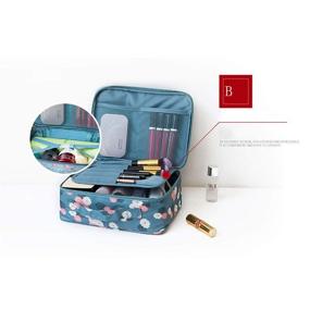 img 2 attached to 🧳 Travel Toiletry Multifunctional Waterproof Organizer for Cosmetics - Essential Travel Accessories