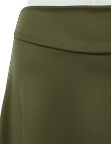 img 2 attached to 👗 Doublju Women's High-Waist Midi A-Line Skirt for Stylish and Flattering Looks