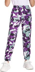 img 4 attached to 👧 Arshiner Girls Black Comfort Jogger: Stylish and Functional Girls' Clothing