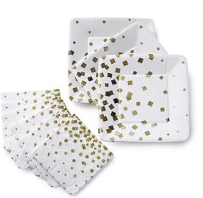 img 2 attached to Dessert Plates Cocktail Napkins Confetti