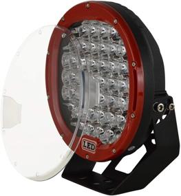 img 2 attached to Улучшите свой водительский опыт с Willpower 2PCS 96W круглой красной LED прожекторной рабочей лампой: идеально подходит для квадроциклов, внедорожников, лодок и приключений вне дороги