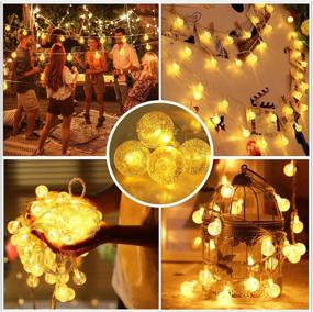 img 1 attached to 🌟 DASDIGUO 100LED Globe String Lights: Waterproof Indoor/Outdoor Decorative Fairy Lights for Christmas, Wedding & Parties