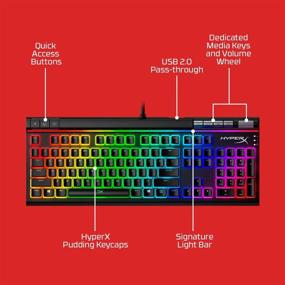 img 3 attached to 🎮 Поднимите свой игровой опыт на новый уровень с механической клавиатурой HyperX Alloy Elite 2 - улучшенная подсветка, макросы и настройки!