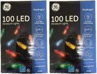 ge mini led light set - 200 multicolored bulbs - 2 packs of 100 lights логотип