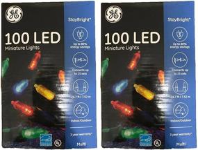 img 1 attached to GE Mini LED Light Set - 200 Multicolored Bulbs - 2 Packs of 100 Lights