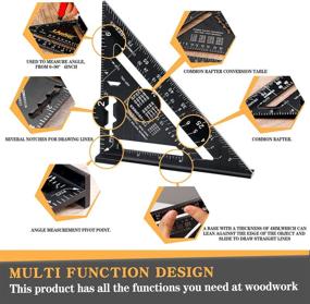 img 1 attached to 📐 LAPher Carpenter Protractor: Advanced Precision for Woodworking Measurements