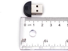 img 2 attached to Driver-Free Mini USB 2.0 Microphone for Laptop/Desktop PCS - Optimized for Skype/Voice Recognition Software - Audio Receiver Adapter for MSN PC Notebook