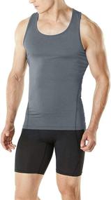 img 1 attached to 👕 HIBETY Men's Compression Tank Tops for Muscle Gym Workouts: 3 or 4 Pack Base Layer Cool Dry Shirts