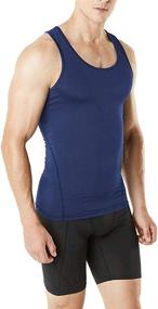 img 2 attached to 👕 HIBETY Men's Compression Tank Tops for Muscle Gym Workouts: 3 or 4 Pack Base Layer Cool Dry Shirts