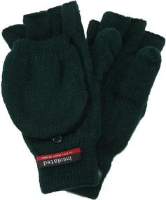 img 4 attached to CTM Mens Knit Insulated Gloves Men's Accessories