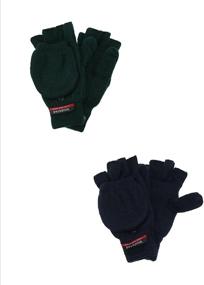 img 1 attached to CTM Mens Knit Insulated Gloves Men's Accessories