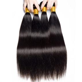 img 2 attached to Straight Bundles Brazilian Virgin Natural