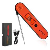 🌡️ dtto meat thermometer: instant read digital waterproof food thermometer with folding probe and backlight display for bbq, baking, cooking, and more logo