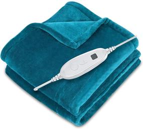 img 4 attached to 🔥 DAILYLIFE 50x60 Electric Throw Blanket - Cozy Heated Blanket UL Certified with 2-Hour Auto-Off System, 6 Heat Settings, Machine Washable