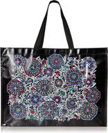 👜 stylish and versatile: discover vera bradley women's market tote bag logo